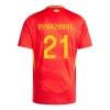 Camiseta de fútbol España Mikel Oyarzabal 21 Primera Equipación Euro 2024 - Hombre